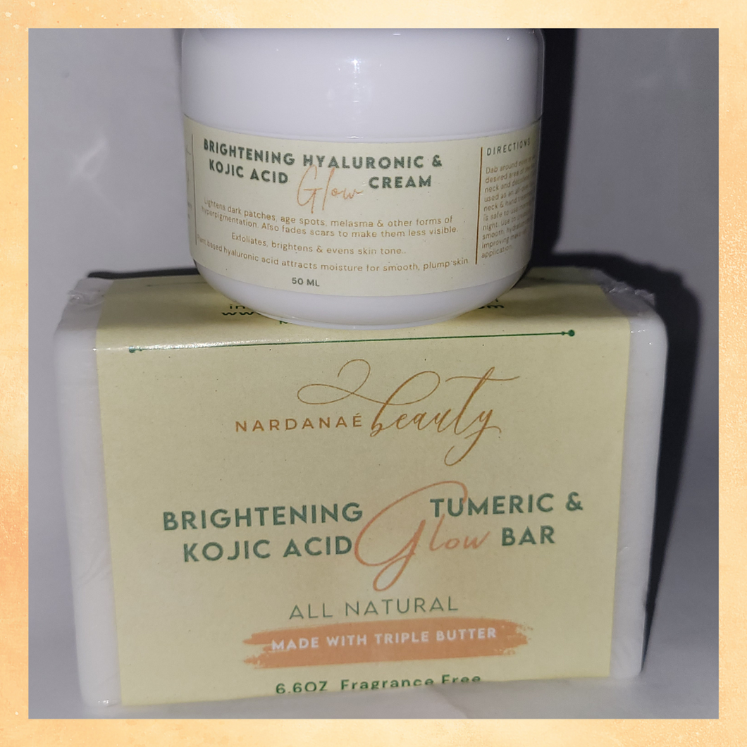 GLOW COMBO- Brightening GLOW Bar & Cream (JM $4,500)