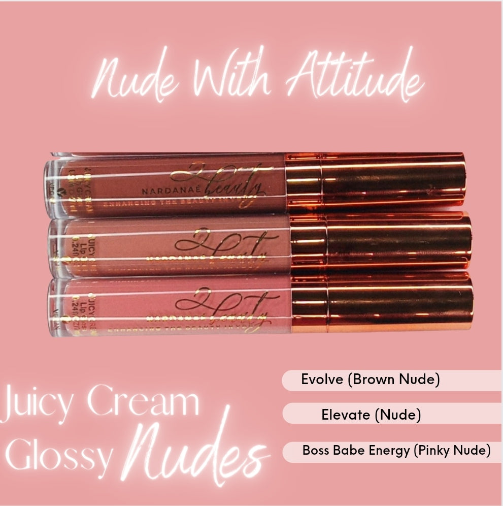 Gloss Bundle- Nude With Attitude 1 (JM $6,300) Save $600Jmd