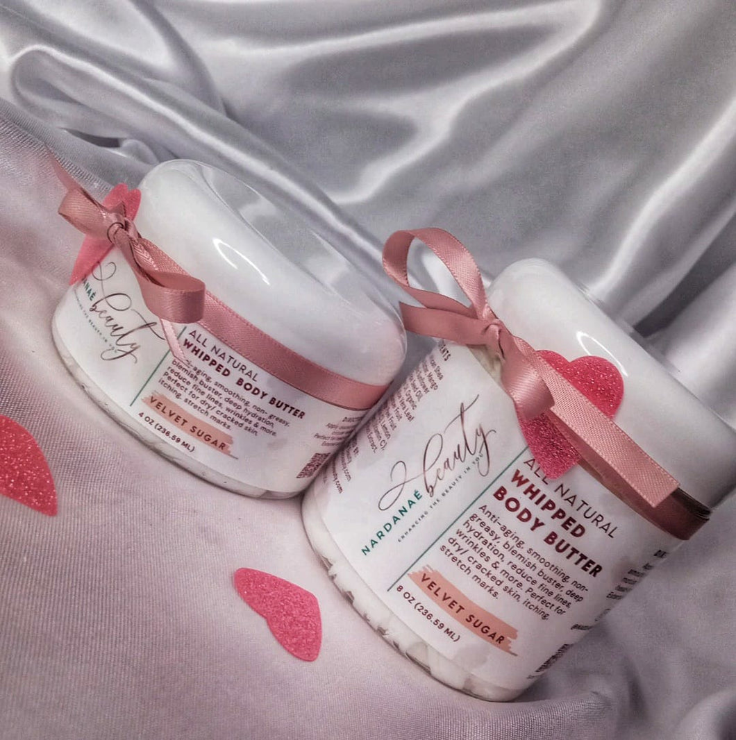 Velvet Sugar- All Natural Whipped Body Butter 4 oz  (JM $1,850 )